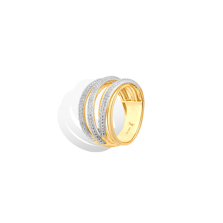 Virtue The Three Row Diamond Ring