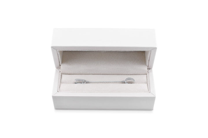 Silhouette The Ear Cuff with Silhouette 12mm Earring - White Gold