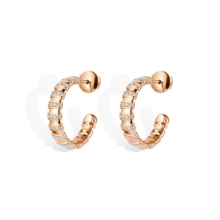 Celestial - Cascading Brilliance The Hoops Rose Gold Edition