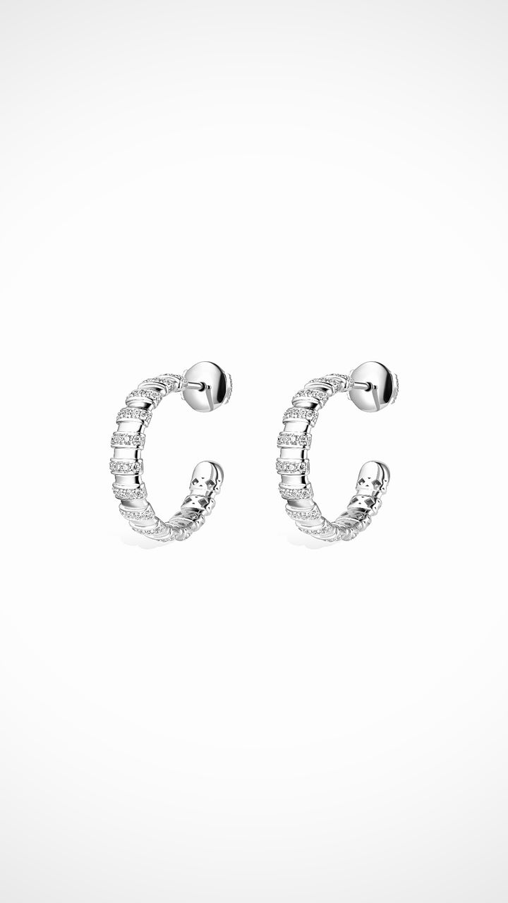 Celestial - Cascading Brilliance The Hoops White Gold Edition