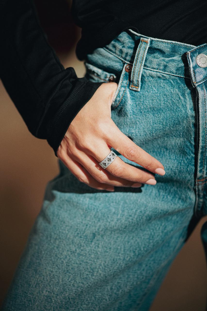 Sophisticated The Statement Ring - White Gold