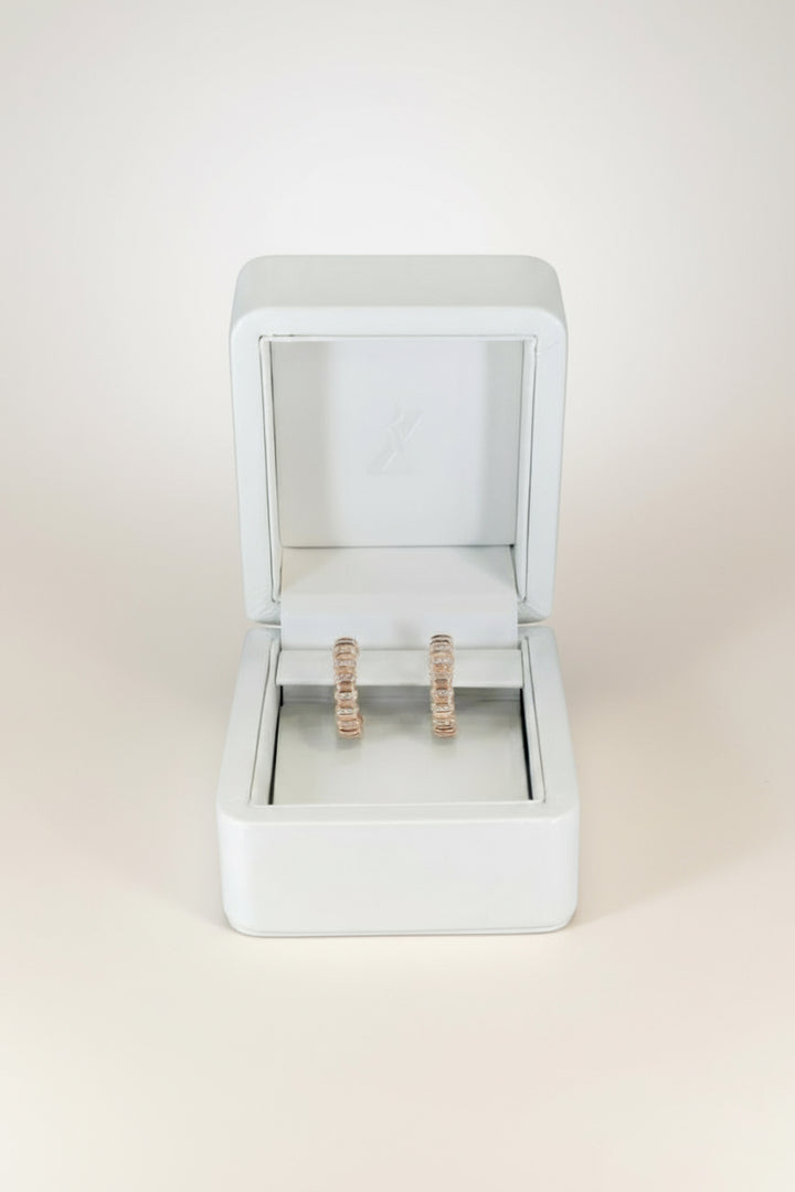 Celestial - Cascading Brilliance The Hoops Rose Gold Edition