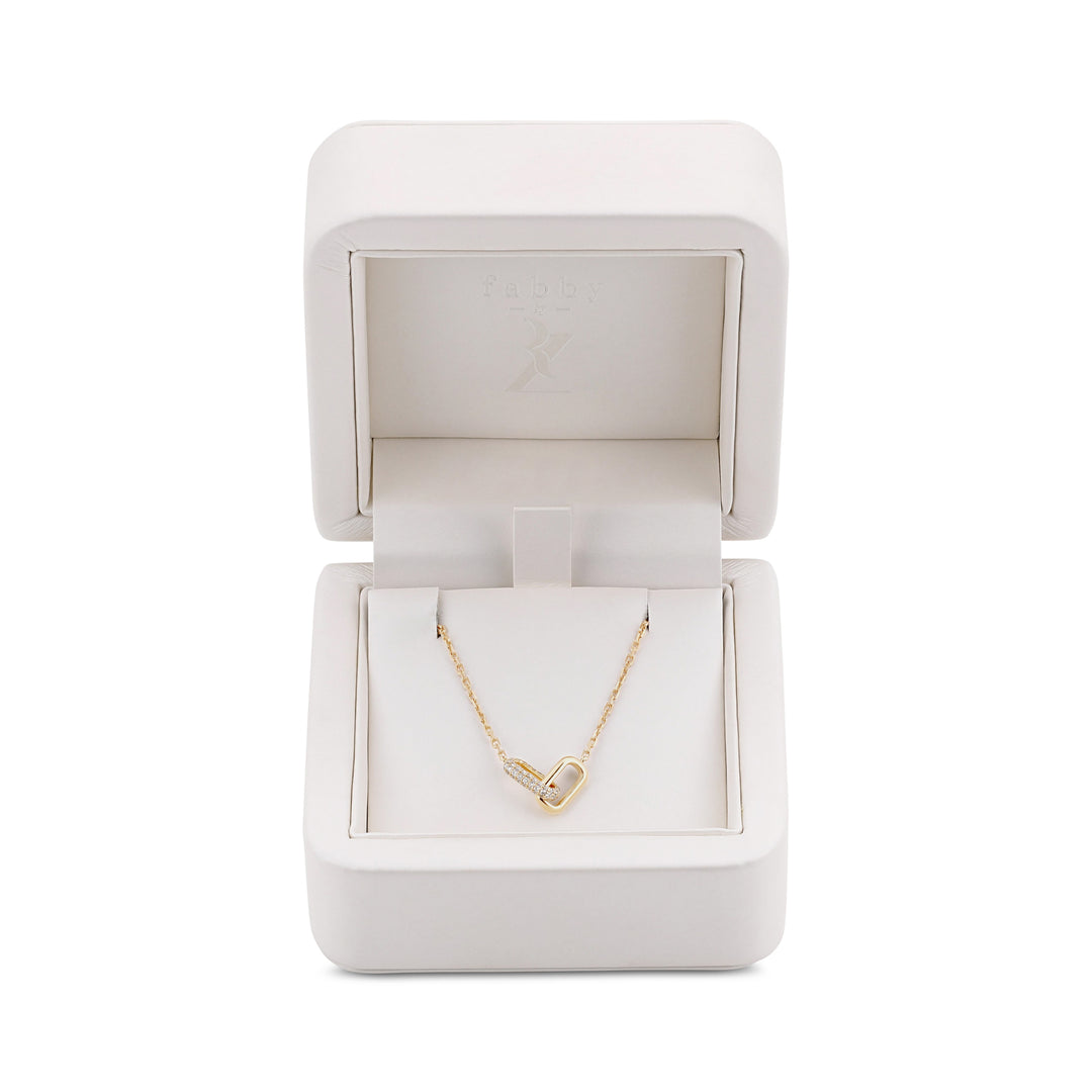 The Fabby Silhouette Necklace Diamond Whisper Edition
