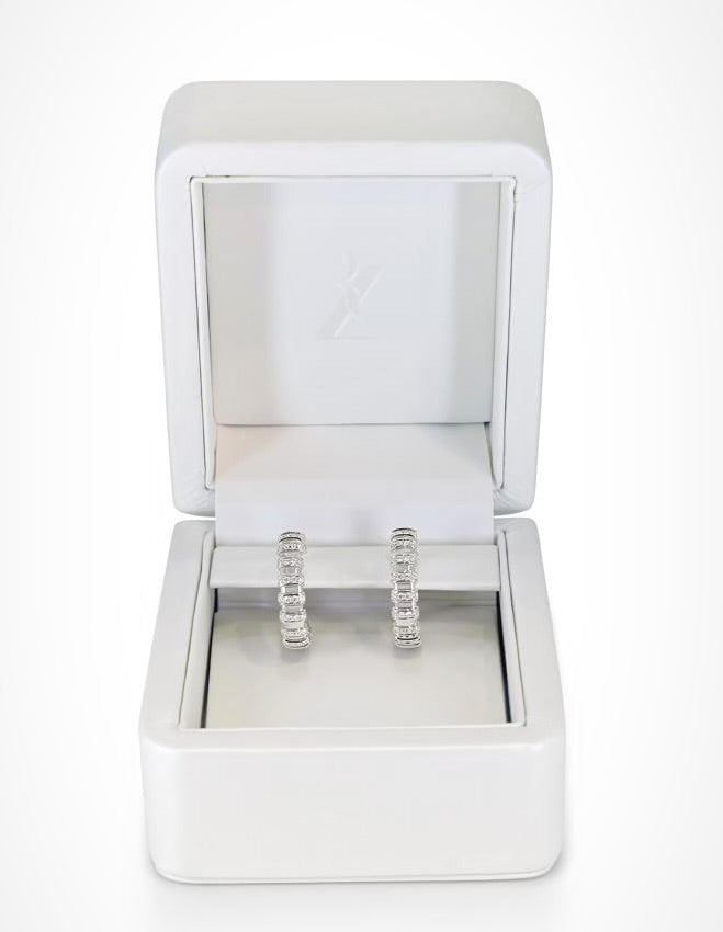 Celestial - Cascading Brilliance The Hoops White Gold Edition