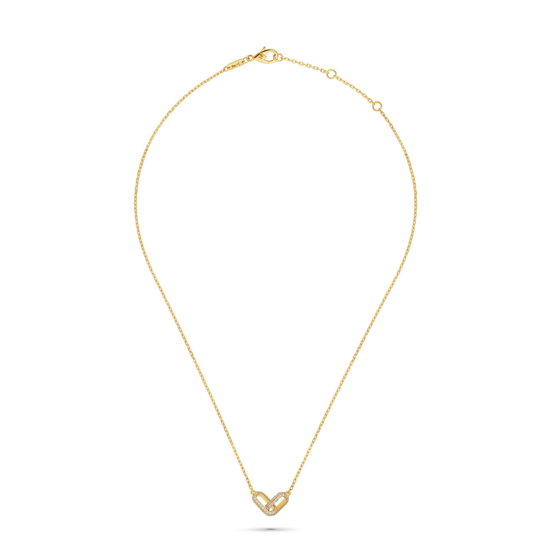 The Fabby Silhouette Necklace Double Diamond Edition