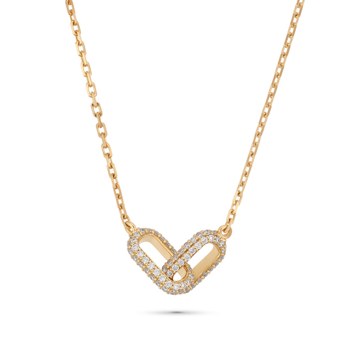 The Fabby Silhouette Necklace Double Diamond Edition