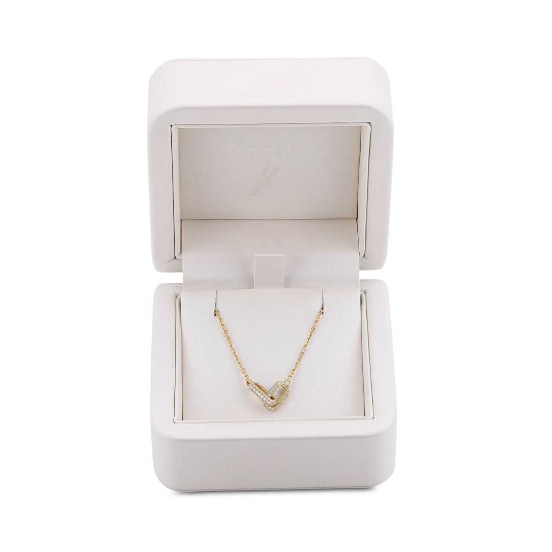 The Fabby Silhouette Necklace Double Diamond Edition
