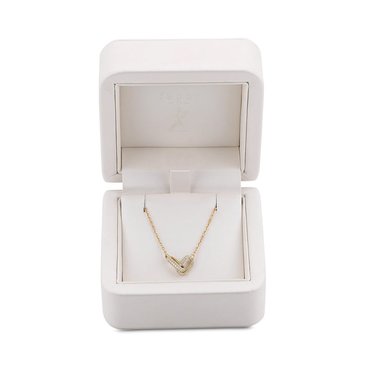 The Fabby Silhouette Necklace Double Diamond Edition