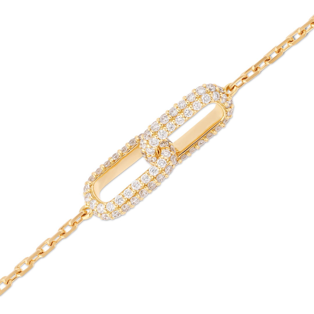 The Fabby Silhouette Bracelet Double Diamond Edition