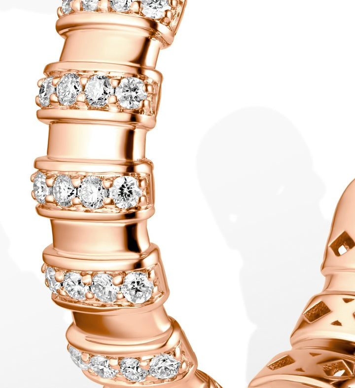 Celestial - Cascading Brilliance The Hoops Rose Gold Edition