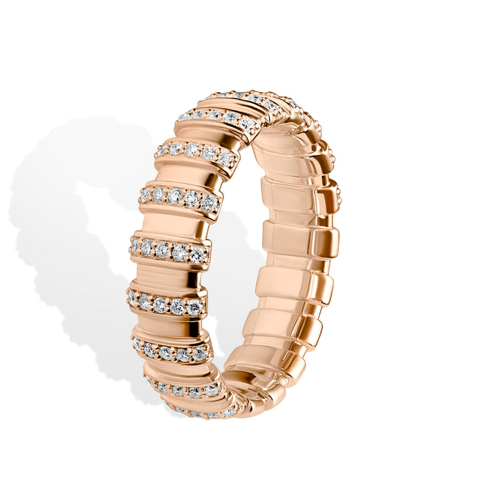 Celestial - Cascading Brilliance The Ring - Rose Gold