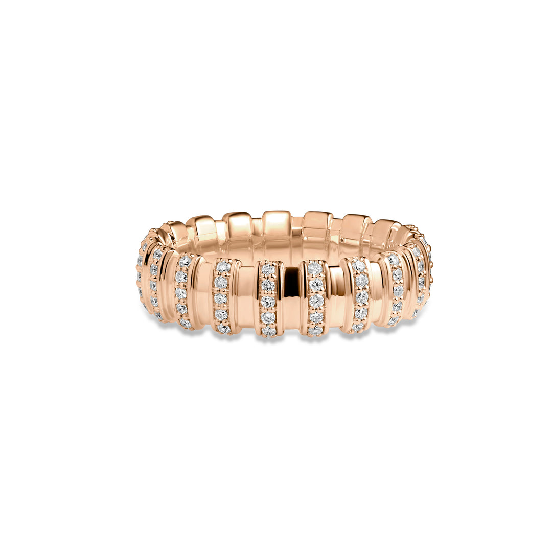 Celestial - Cascading Brilliance The Ring - Rose Gold
