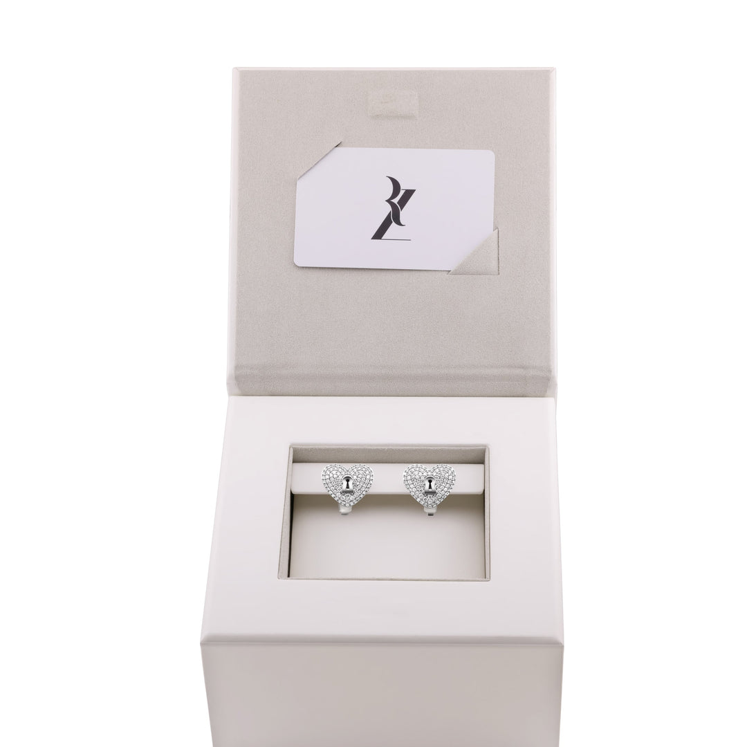 Un-Lock-It The Forever Earrings White Gold Edition