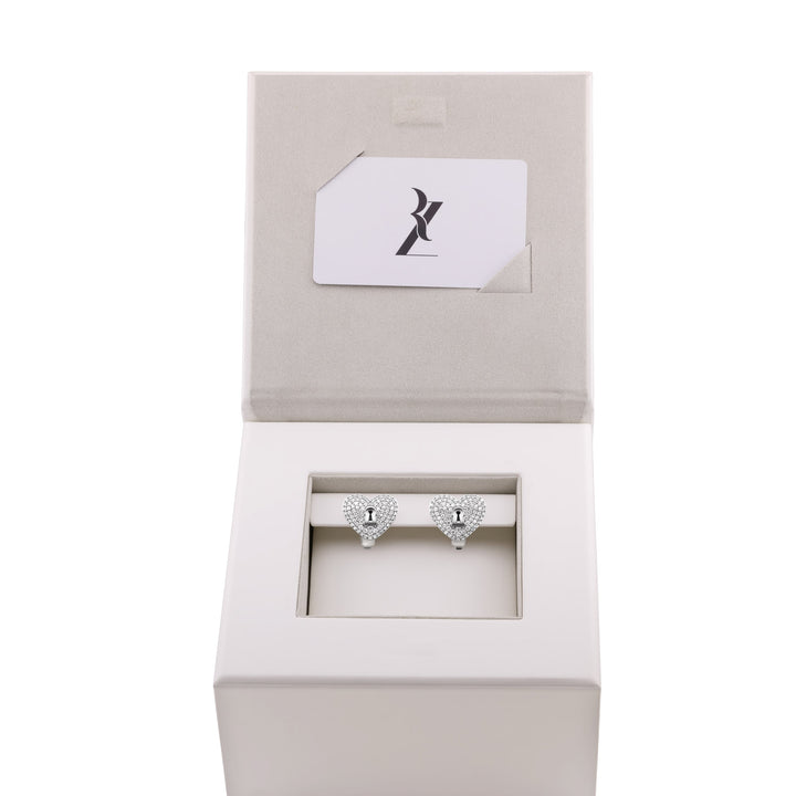 Un-Lock-It The Forever Earrings White Gold Edition