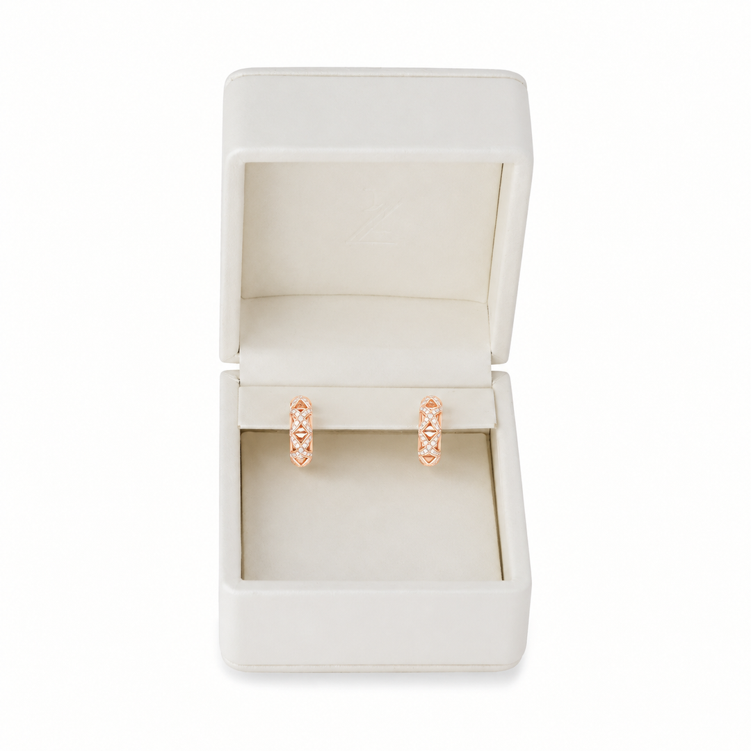 The Mini Hoop in Rose Gold