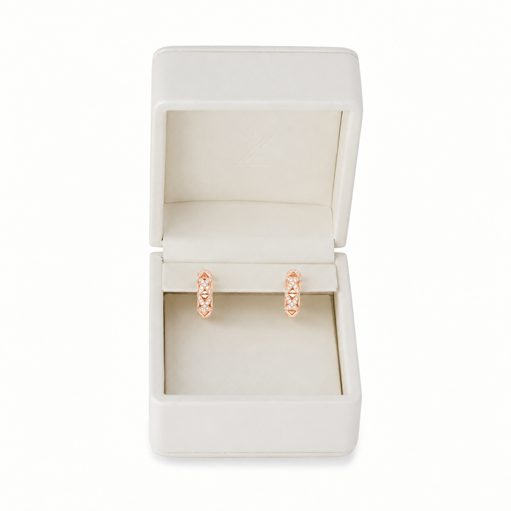 The Mini Hoop in Rose Gold