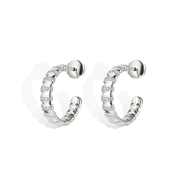 Celestial - Cascading Brilliance The Hoops White Gold Edition