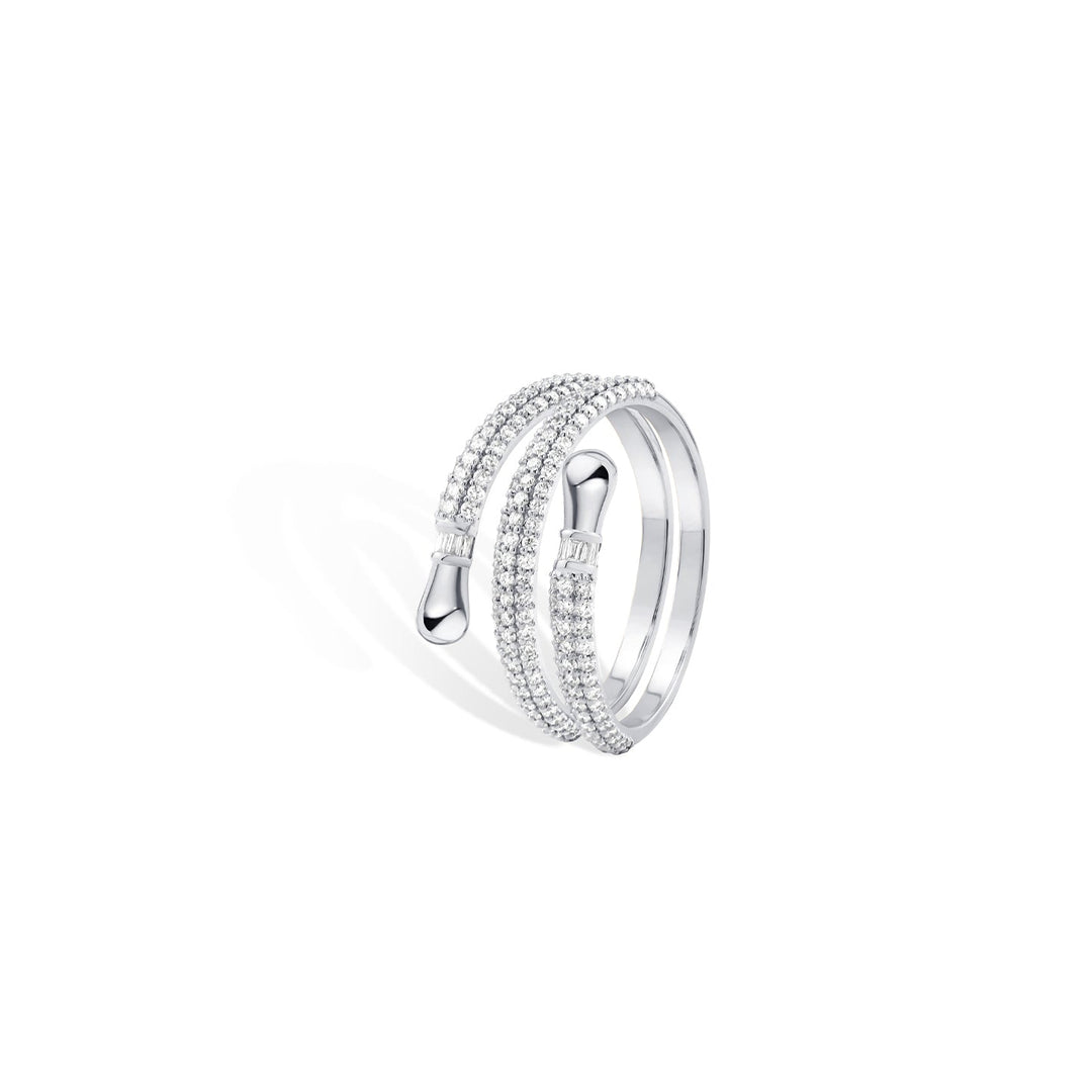 ResilienceThe Double Diamonds Ring - White Gold Edition