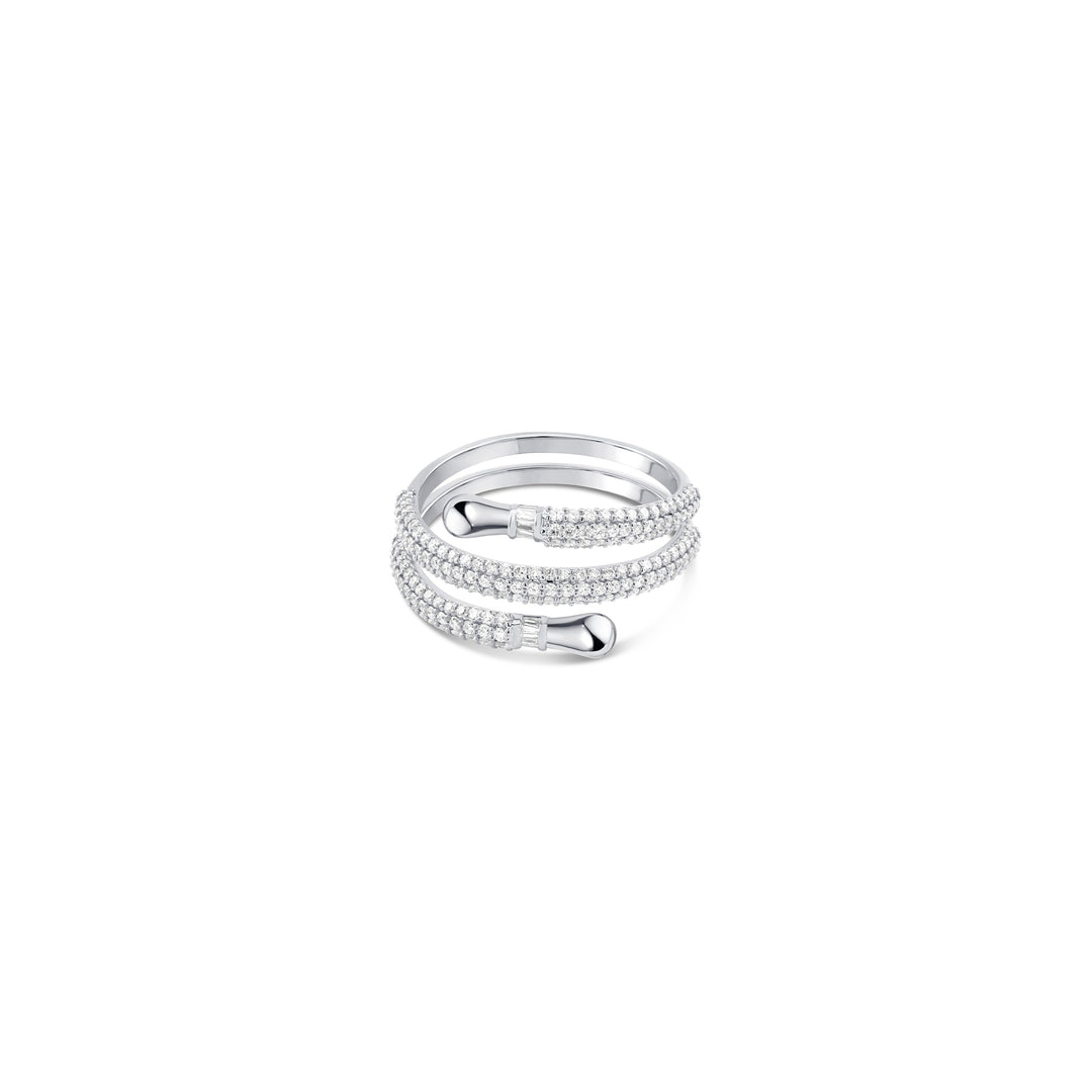 ResilienceThe Double Diamonds Ring - White Gold Edition