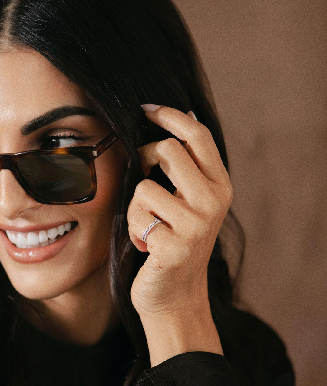 Signature Duet Pinkie Ring - White Gold