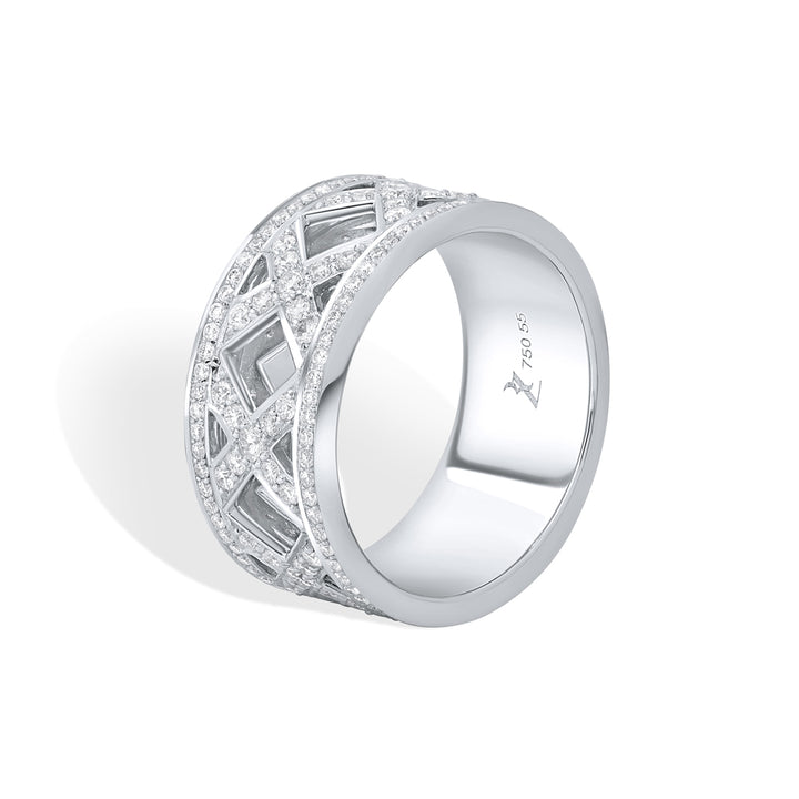 Sophisticated The Statement Ring - White Gold