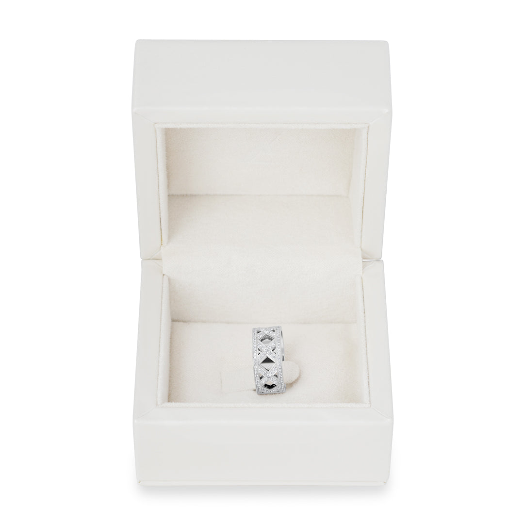 Sophisticated The Statement Ring - White Gold