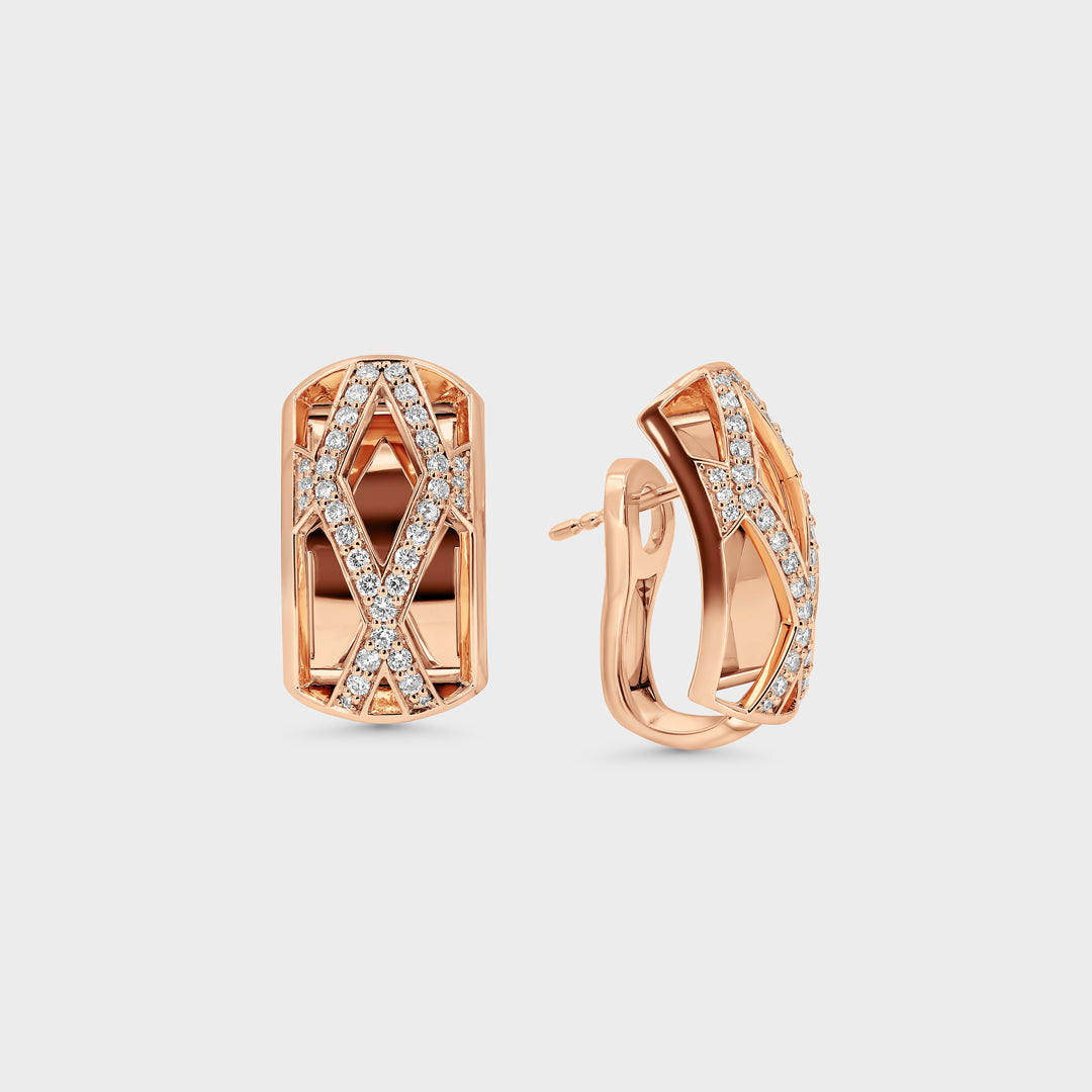 The Magnum Opus Earrings - Rose Gold