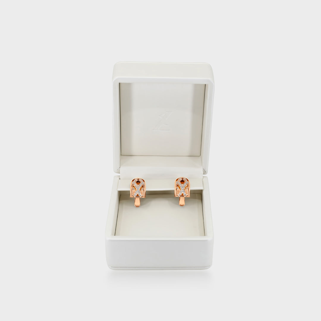 The Magnum Opus Earrings - Rose Gold