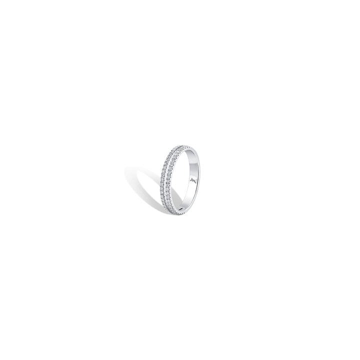 Signature Duet Pinkie Ring - White Gold