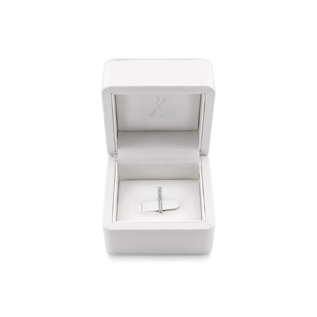 Signature Duet Pinkie Ring - White Gold