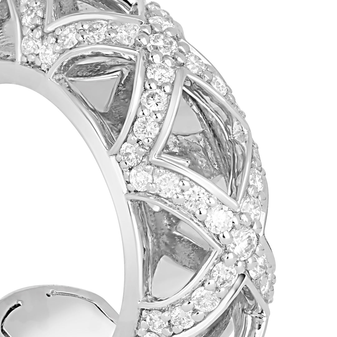 The Mini Hoop in White Gold