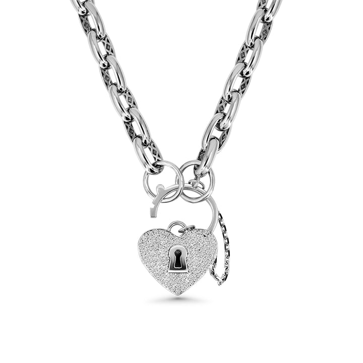 Un-Lock-It The Necklace Full Diamond - White Gold