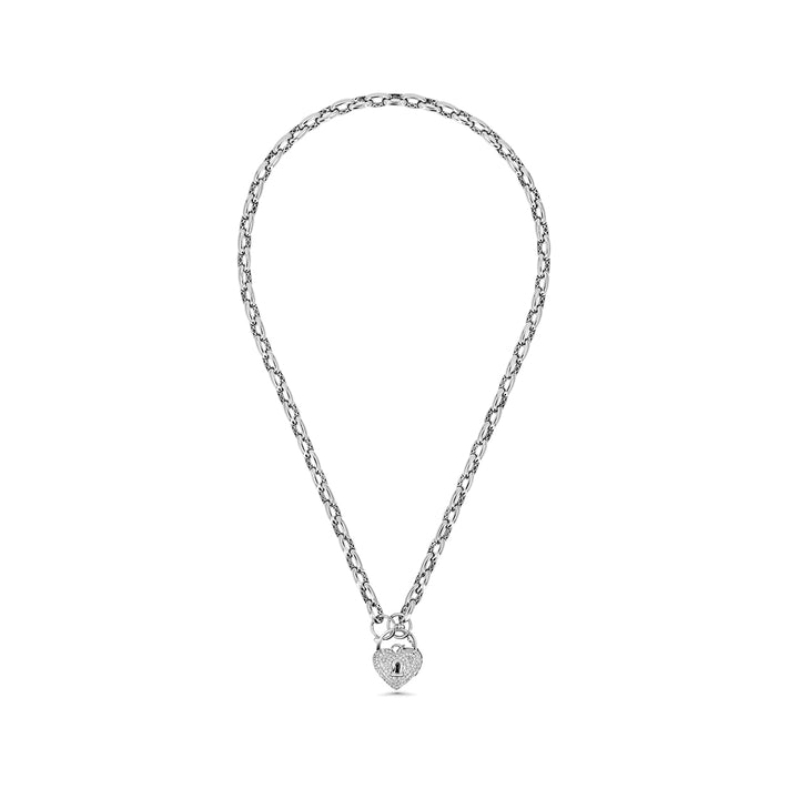 Un-Lock-It The Necklace Full Diamond - White Gold