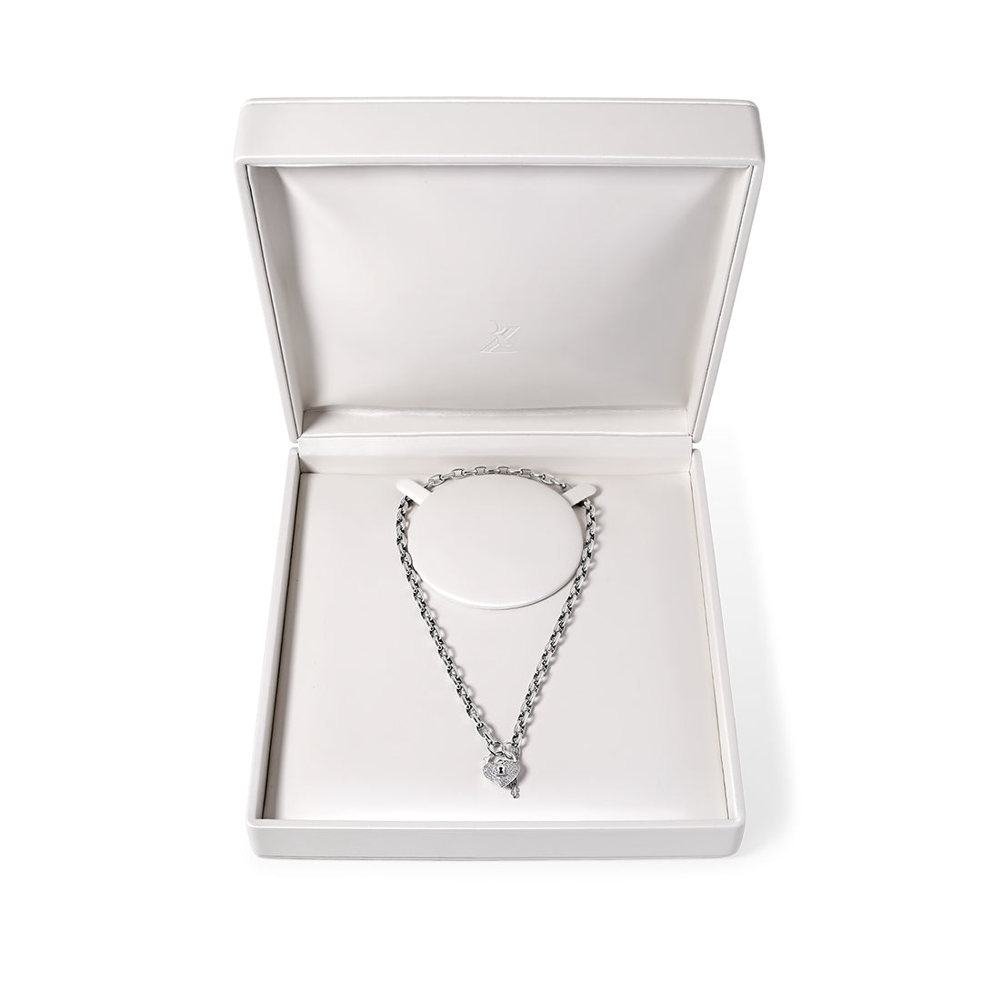 Un-Lock-It The Necklace Full Diamond - White Gold