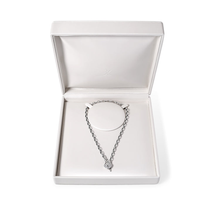 Un-Lock-It The Necklace Full Diamond - White Gold